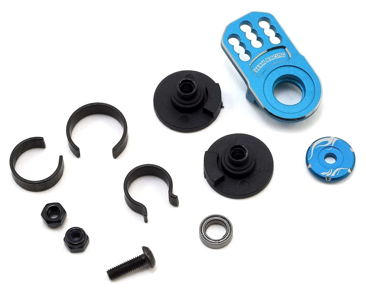 Yeah Racing Aluminum Servo Saver (Blue) 1 Yeah Racing Aluminum Servo Saver (Blue)