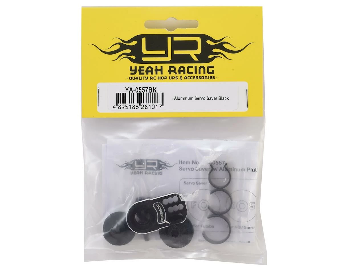 Yeah Racing Aluminum Servo Saver (Black) 2 Yeah Racing Aluminum Servo Saver (Black) - Image 2