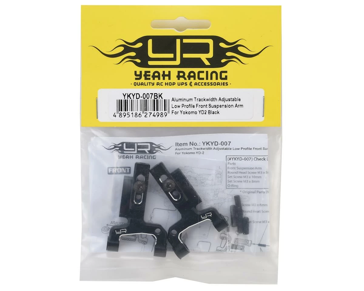 Yeah Racing Yokomo YD-2 Aluminum Adjustable Low Profile Front Arm (Black) 2 Yeah Racing Yokomo YD-2 Aluminum Adjustable Low Profile Front Arm (Black) - Image 2
